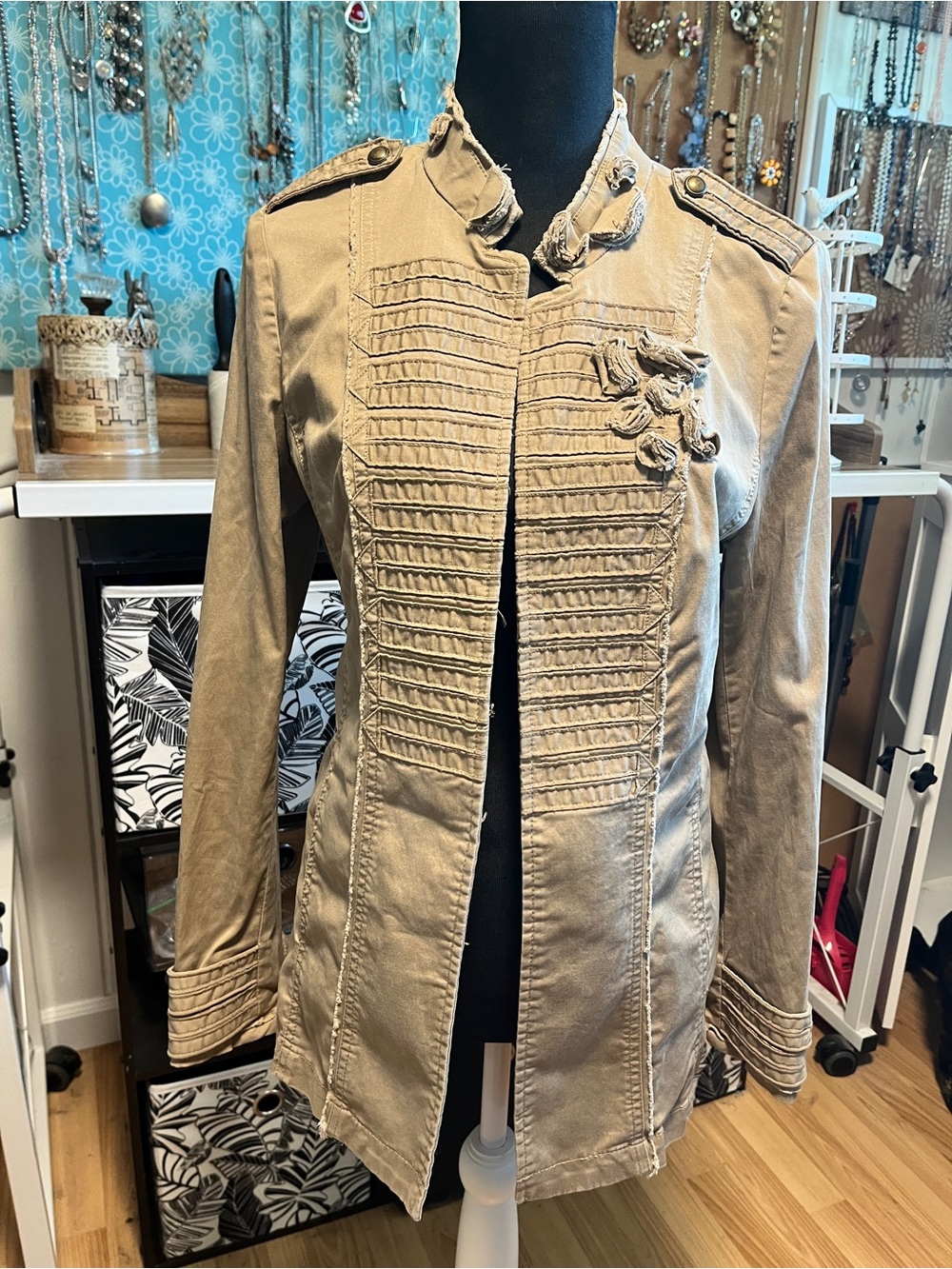 WHBM Decorated Utility Jacket